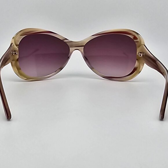 *SOLD* Judith Leiber JL1045B 06 Red Rhinestone Frame Red Gradient Len Sunglasses - Picture 5 of 15